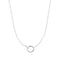 Silver Mini Link Charm Chain Connector Necklace